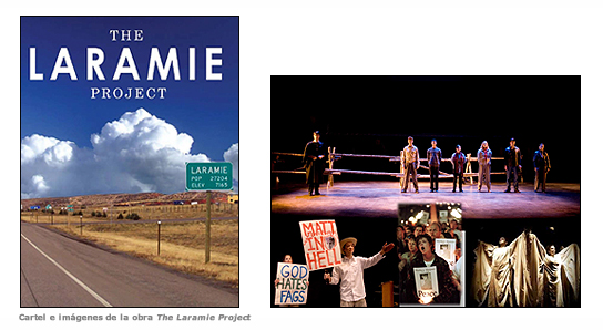 Cartel e imágenes de la obra The Laramie Project