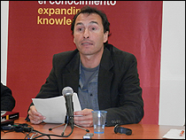Alberto del Campo durante su intervención en el encuentro que la PIE.FMC organizó en Sevilla entre los días 19 y 21 de noviembre de 2013