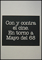 Con y contra el cine. En torno a Mayo del 68