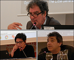 Jean-François Chevrier, Nuria Enguita y Gabriel Cabello