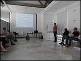 Presentaciones de las conclusiones de los grupos de trabajo [taller ‘Periodismo ante el reto de lo humano’, con Carla Fibla