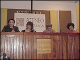 De izquierda a derecha: Miguel López Mora, Antonio "Smash", Javier Ojeda y Defunkid