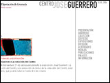 Portada de la web del Centro José Guerrero de Granada