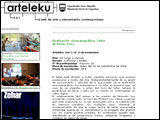 Portada de la web de Arteleku-Diputación Foral de Gipuzkoa
