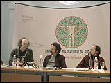 De izquierda a derecha, José Pérez de Lama, Curro Aix y David Gómez 