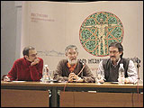 De izquierda a derecha, Custodio Velasco, José Luis Gutiérrez Molina y Francisco Espinosa