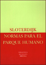 Portada del libro Normas para el parque humano, Peter Sloterdijk