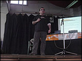 Miquel Vidal en la presentación de las II Jornadas Copyleft
