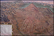 Vista de la ciudad de Potosí. Óleo de Gaspar Miguel de Berrío (Museo de Charcas, Sucre)