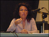 Mª Isabel Mora Grande (APDHA) durante su intervención en Umbrales