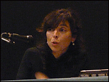 Imagen de Manuela Ivone Cunha durante su intervención en Umbrales