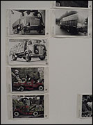 Imágenes de camiones en la instalación 'Los niños de la soja' incluida dentro de la exposición Principio Potosí (Museo Reina Sofía)