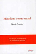 Portada del libro 'Manifiesto Contra-Sexual', de Beatriz Preciado