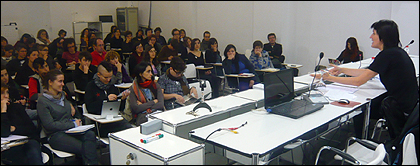 Beatriz Preciado en el seminario 'Cuerpo Impropio. Guía de modelos somatopolíticos y de sus posibles usos derivados'