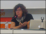 Susan Stryker en el seminario 'Cuerpo Impropio. Guía de modelos somatopolíticos y de sus posibles usos derivados'