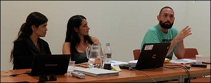 Nancy Garín, Linda Valdés y Aimar Arriola (Equipo re)