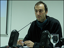 Eduardo Romero durante su intervención en 'Sobre fronteras y cuerpos desplazados: Diálogos inter-epistémicos'