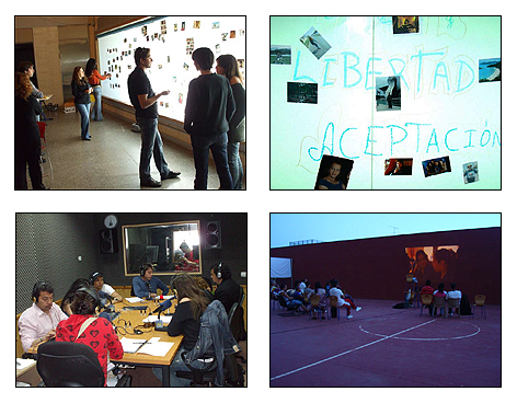 Imágenes de algunas de las actividades realizadas en el marco del proyecto Diario de sueños intermitentes