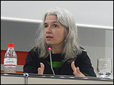 Belén Gopegui en el seminario 'Literatura y después. Reflexiones sobre el futuro de la literatura después del libro'