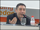 Germán Sierra en el seminario 'Literatura y después. Reflexiones sobre el futuro de la literatura después del libro'