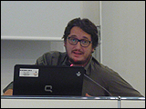 David González Romero en las jornadas de presentación de la Plataforma Independiente de Estudios Flamencos Modernos y Contemporáneos (PIE.FMC)