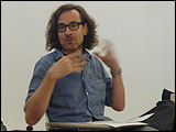 Jorge Ribalta en las jornadas de presentación de la Plataforma Independiente de Estudios Flamencos Modernos y Contemporáneos (PIE.FMC)