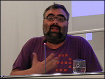 Amador Fernández-Savater durante su intervención en las jornadas 'Narrativas políticas. Con y contra la historia'